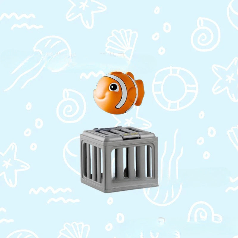 upsell-Summer Pool Toys for Kids - Diving Animal & Cage Set
