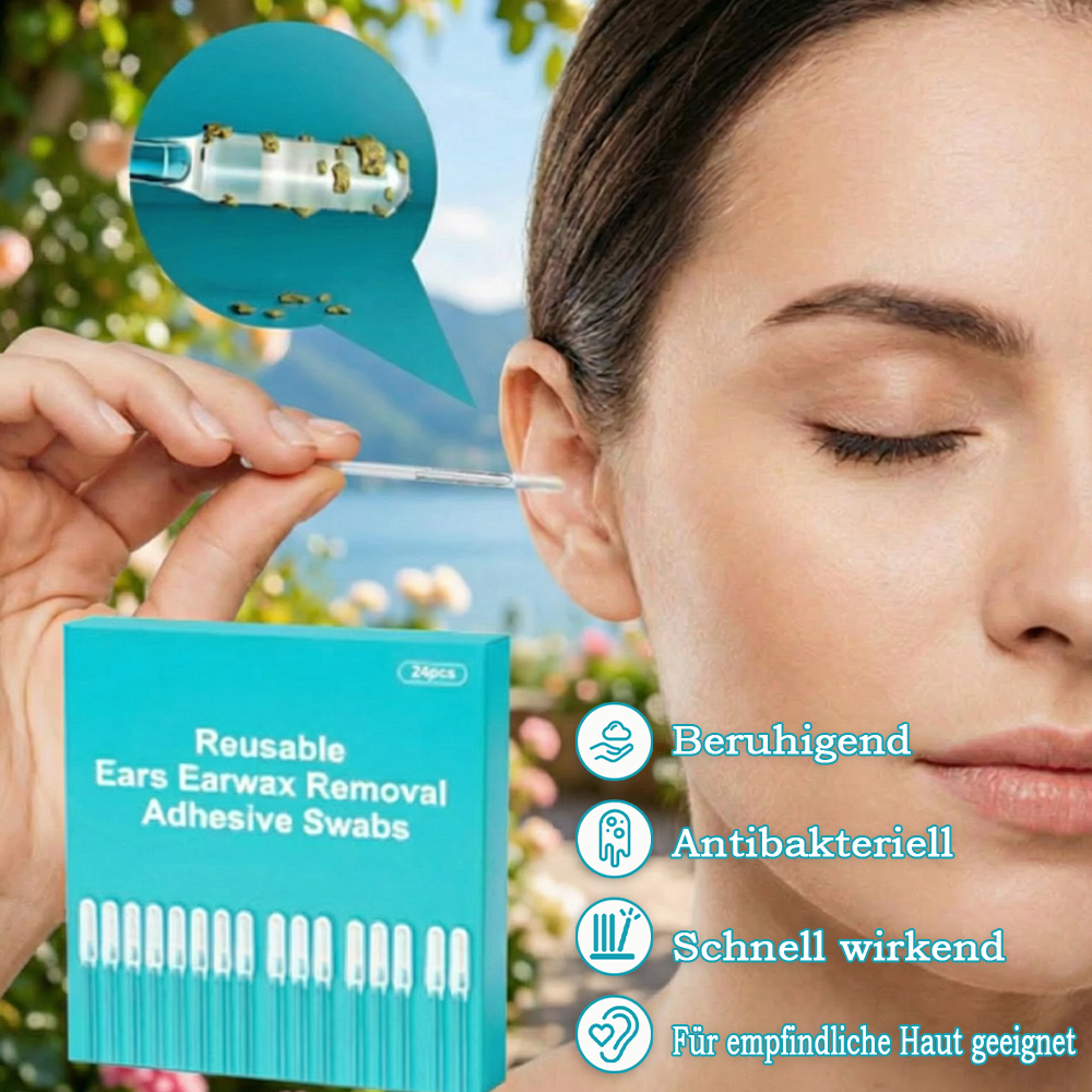 ✨ Clean Ears Easily 🦻 Reusable Earwax Removal Swabs | Gentle & Convenient