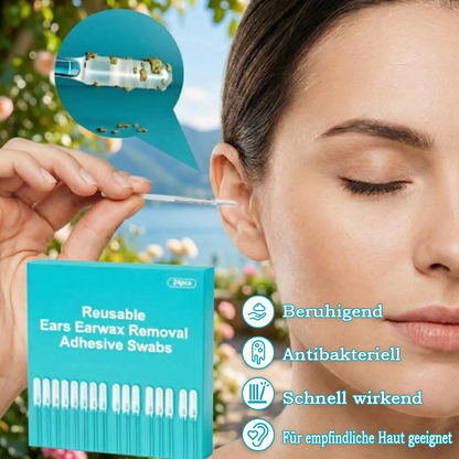 ✨ Clean Ears Easily 🦻 Reusable Earwax Removal Swabs | Gentle & Convenient