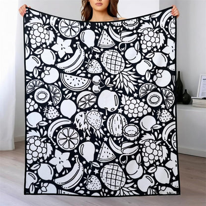 DIY Drawing Blanket (Optional 24-Color Marker Set) Create Your Art Blanket Washable Keepsake Blanket for Kids & Adults