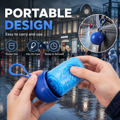 🥳HOT SALE 2026🥳💞50,000+ SOLD!👵❤️ Disposable Rain Jacket in Mini Ball Shape (Buy 1, Get 1 Free)