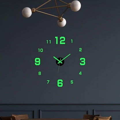 🏠🕒Modern 3D Digital Wall Clock – Silent Acrylic Luminous Wall Decor, Night Glow Easy-Read Time Display, Stylish Home Decoration & Gift