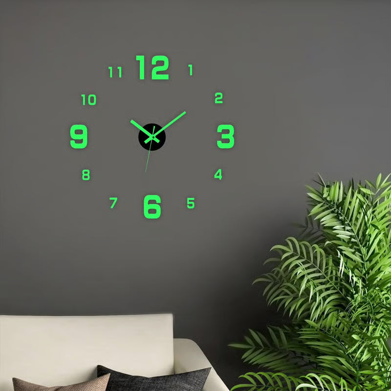 🏠🕒Modern 3D Digital Wall Clock – Silent Acrylic Luminous Wall Decor, Night Glow Easy-Read Time Display, Stylish Home Decoration & Gift