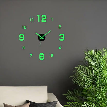 🏠🕒Modern 3D Digital Wall Clock – Silent Acrylic Luminous Wall Decor, Night Glow Easy-Read Time Display, Stylish Home Decoration & Gift