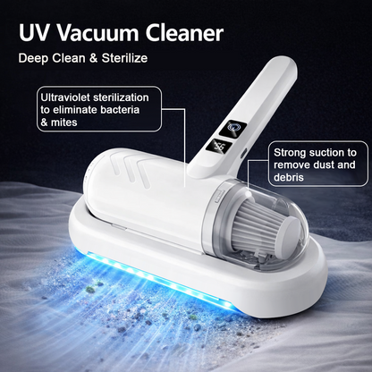 Hjmeta®-Bed vacuum cleaner with UV-C light – beating, vacuuming, and UV sterilization all in one!💥