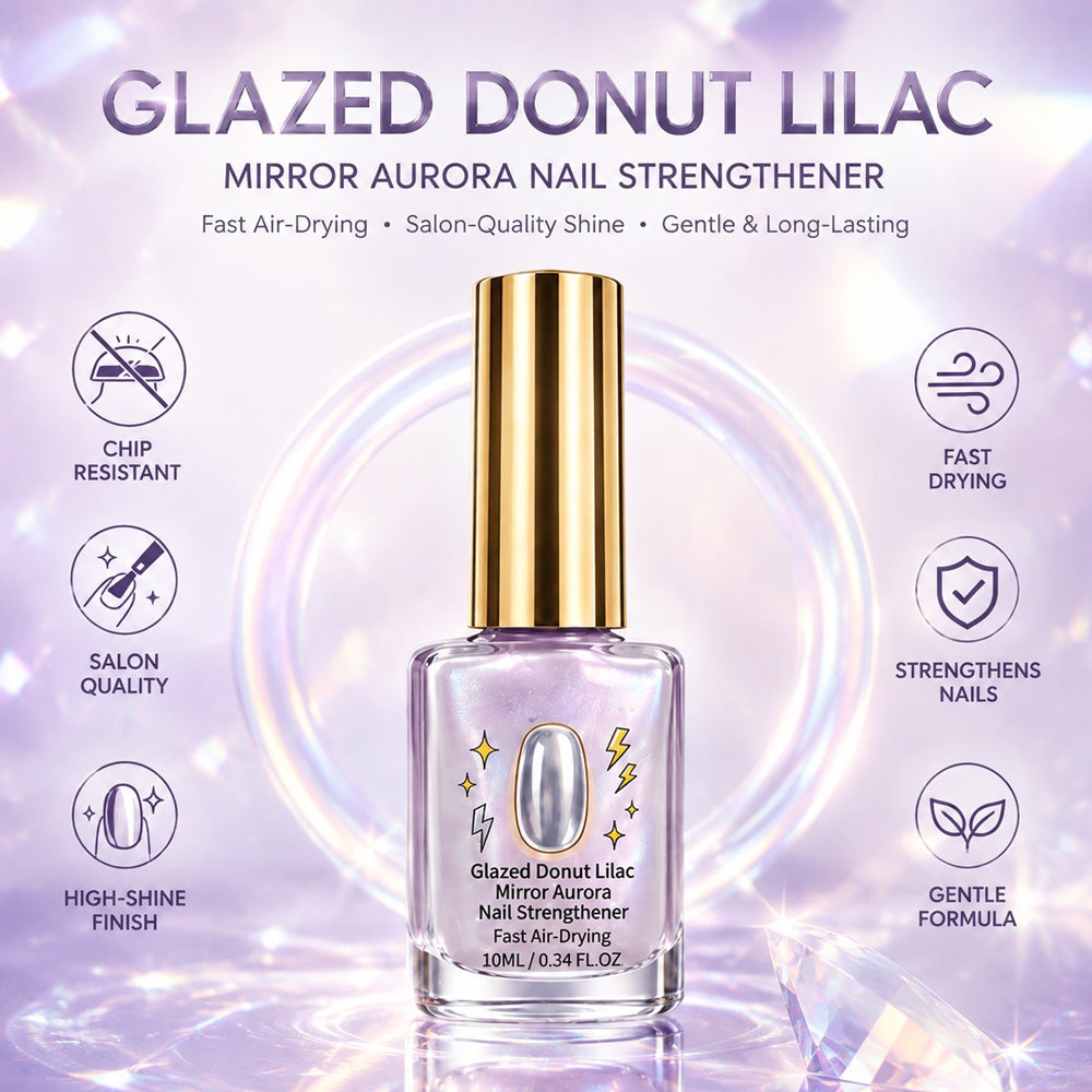 📢📢49% OFF !! ⏰Lilac Glossy Mirror Nail Strengthener (Copy)