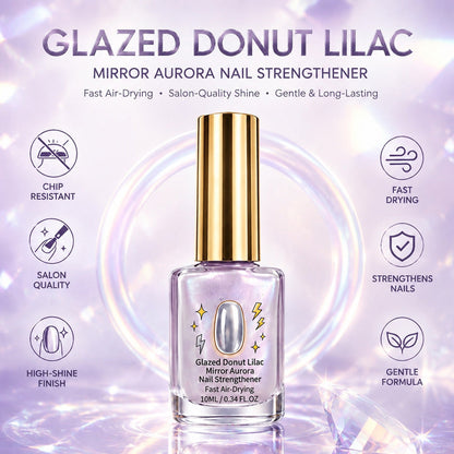 📢📢49% OFF !! ⏰Lilac Glossy Mirror Nail Strengthener (Copy)