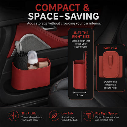 🥳2026 HOT SALE🥳💞50K+ SOLD!🚗🧺 53% OFF! Leather Car Door Cup Holder – Wide‑mouth opening, easy reach for drinks & phone. Clip‑on secure fit. PU leather, tough & stylish. 🛡️✨