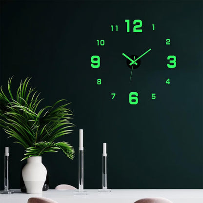 🏠🕒Modern 3D Digital Wall Clock – Silent Acrylic Luminous Wall Decor, Night Glow Easy-Read Time Display, Stylish Home Decoration & Gift
