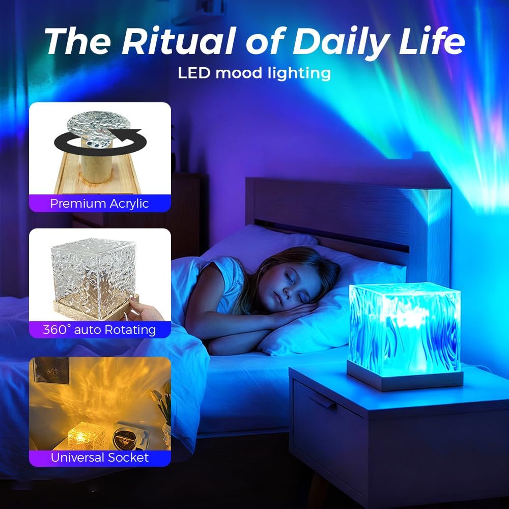 Hjmeta®✨ Northern Dreamscape Aurora Projector — Transform Your Room Into A Magical Aurora Escape | 16-Color Mood Lighting For Bedroom, Gaming Room & Gifts
