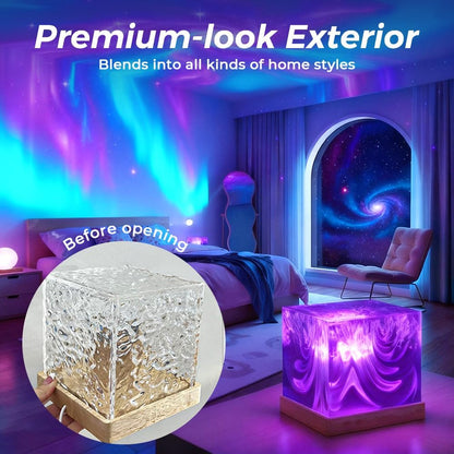 Hjmeta®✨ Northern Dreamscape Aurora Projector — Transform Your Room Into A Magical Aurora Escape | 16-Color Mood Lighting For Bedroom, Gaming Room & Gifts