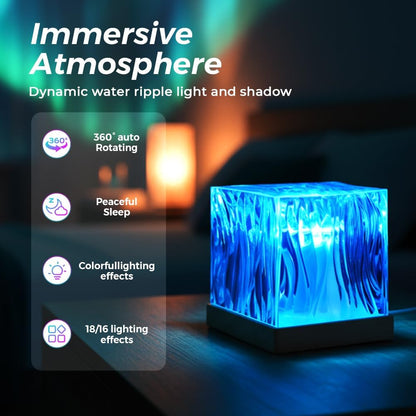 Hjmeta®✨ Northern Dreamscape Aurora Projector — Transform Your Room Into A Magical Aurora Escape | 16-Color Mood Lighting For Bedroom, Gaming Room & Gifts