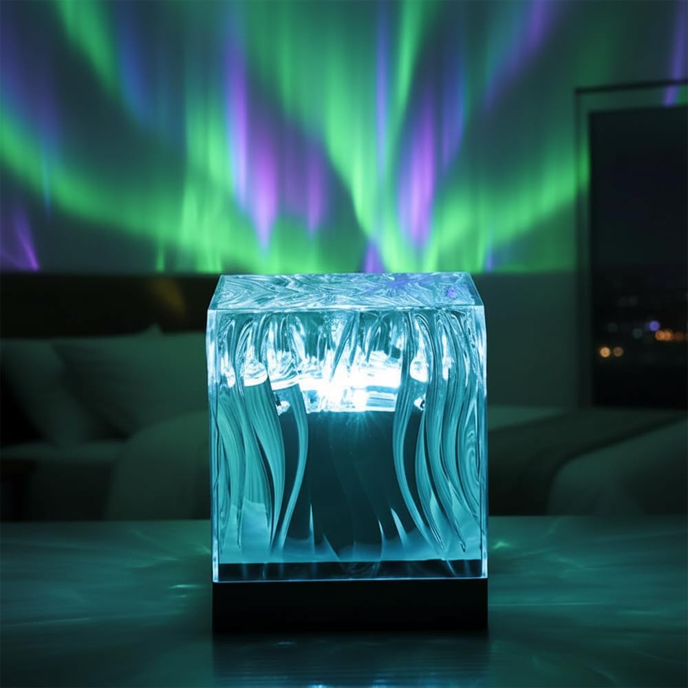 Hjmeta®✨ Northern Dreamscape Aurora Projector — Transform Your Room Into A Magical Aurora Escape | 16-Color Mood Lighting For Bedroom, Gaming Room & Gifts