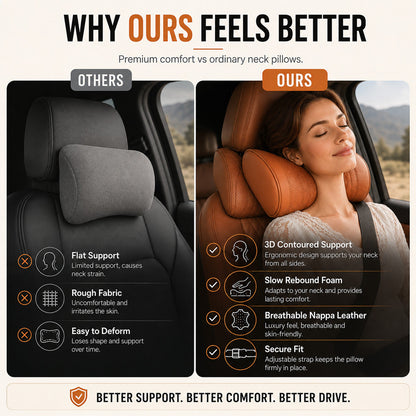 🥳2026 HOT SALE🥳💞50K+ SOLD!🚗💺 50% OFF! Memory Foam Car Neck Pillow – 3D contoured support, slow‑rebound foam. Reduces neck pressure on long drives – drive in comfort! 🛡️✨