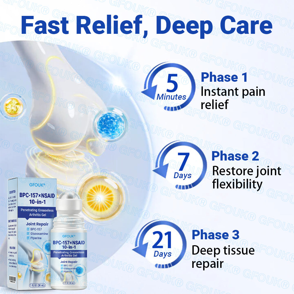 𝐎𝐟𝐟𝐢𝐜𝐢𝐚𝐥 𝐒𝐭𝐨𝐫𝐞 🇦🇺 | GFOUK® BPC-157 × NSAID 10-in-1 Penetrating Greaseless Arthritis Gel -up
