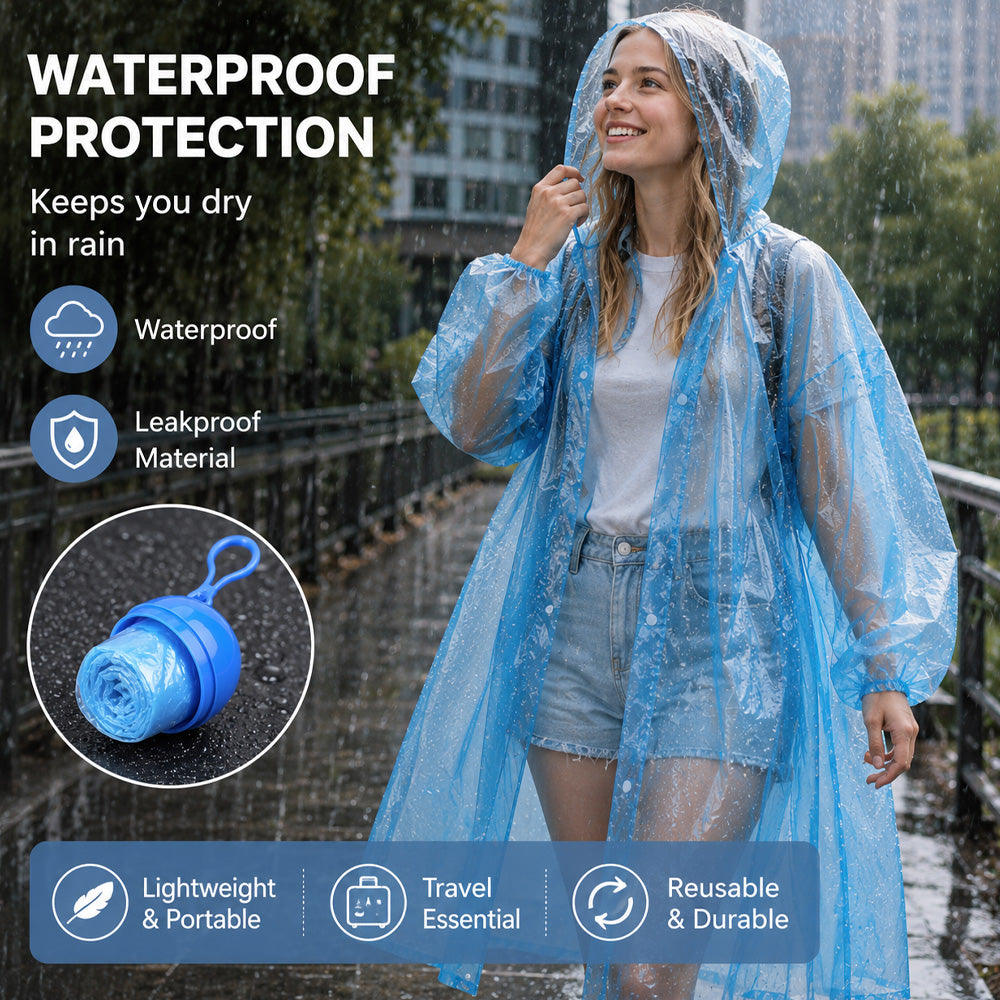 🥳HOT SALE 2026🥳💞50,000+ SOLD!👵❤️ Disposable Rain Jacket in Mini Ball Shape (Buy 1, Get 1 Free)