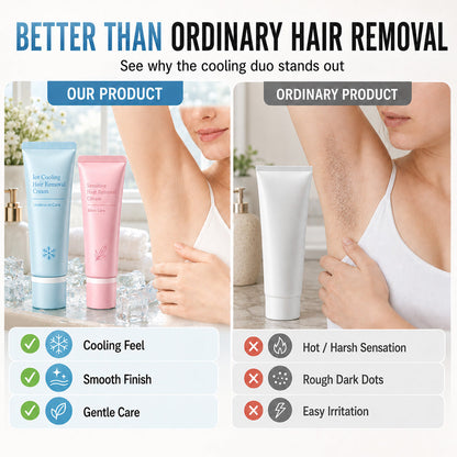 Gentle Hair Removal Cream  BUY 1, GET 1 FREE — Enjoy Cool, Gentle Hair Removal for Smoother Skin and Less Razor Hassle Every Day.