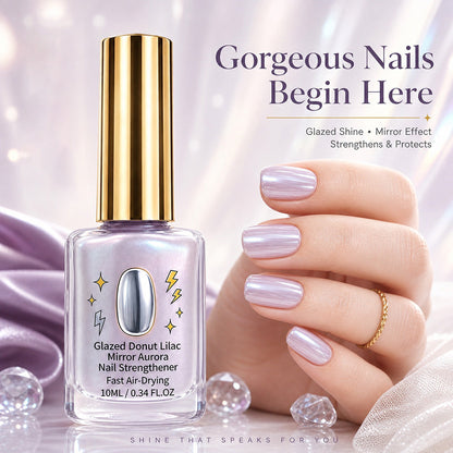 📢📢49% OFF !! ⏰Lilac Glossy Mirror Nail Strengthener (Copy)