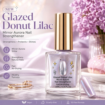 📢📢49% OFF !! ⏰Lilac Glossy Mirror Nail Strengthener