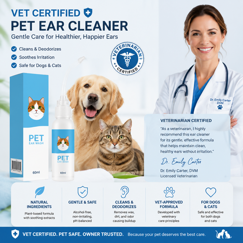 🐶🐱 Ear cleaner | Relieves itching in dogs & cats 👂
