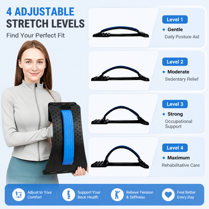 🧲 50% OFF NOW! 🔥 Magnetic Lumbar Stretcher – Acupressure Massage, Portable Design & Relieves Back Pain 🧘‍♂️✨