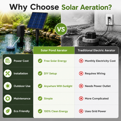 ☀️Solar Pond Aerator with Air Pump