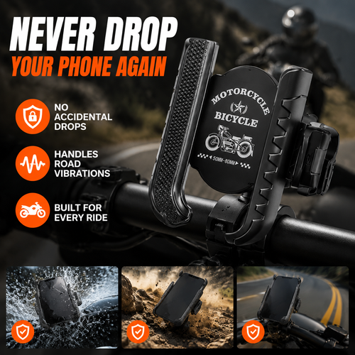 🎉 2026 Sale — Over 42,000 Sold! 🚴‍♂️ Quick-Release Bike Phone Mount – SecureLock & Shockproof Padding 📱