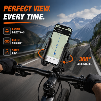 🎉 2026 Sale — Over 42,000 Sold! 🚴‍♂️ Quick-Release Bike Phone Mount – SecureLock & Shockproof Padding 📱