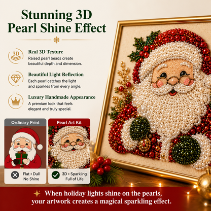 🧘Relaxing & Beginner-Friendly - 🎨💎DIY Christmas Pearl Art Kit
