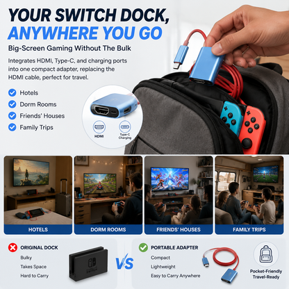 🔥 LIMITED-TIME 50% OFF! 🔥USB-C to HDMI Adapter Cable for Switch