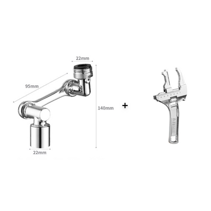 🚰 50% OFF! 50K+ sold! 1080° rotating faucet extender – 2 water modes, anti-splash, fits 99% of faucets! 💧✨