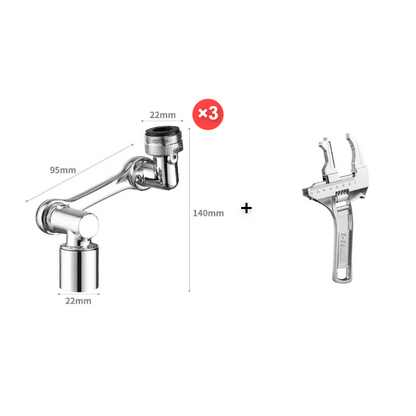 🚰 50% OFF! 50K+ sold! 1080° rotating faucet extender – 2 water modes, anti-splash, fits 99% of faucets! 💧✨