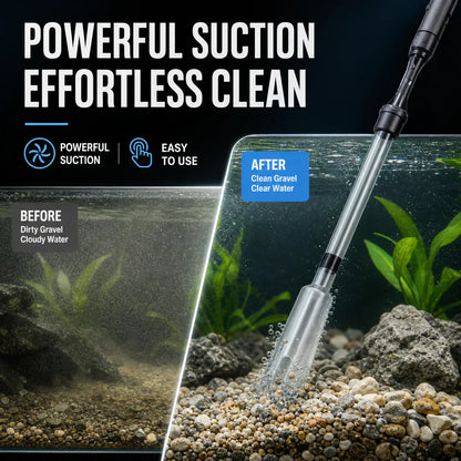 Hjmeta-🐟 Electric Aquarium Gravel Cleaner✨Keep Your Aquarium Crystal Clean — Without The Messy Manual Work