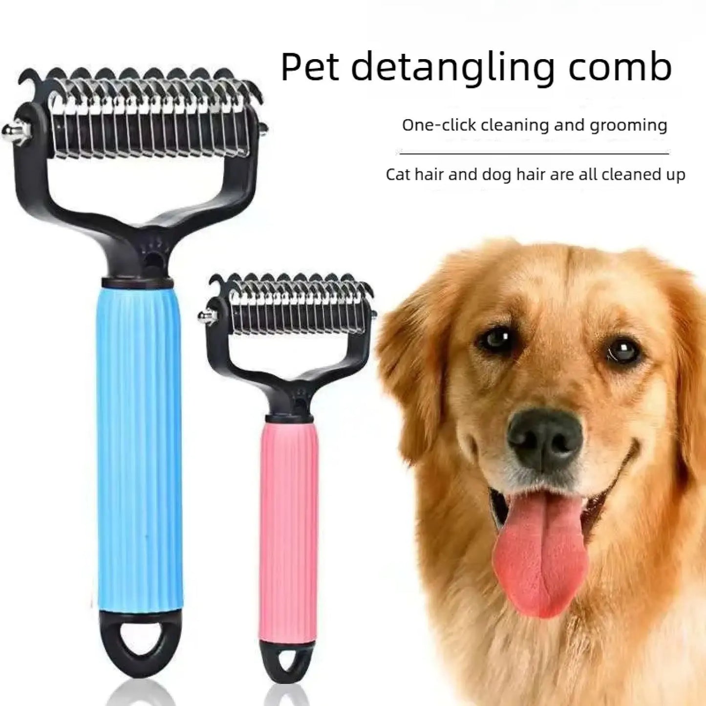 ✨HOT SALE: Only $19.99🔥Dual-Sided Pet Grooming Comb for Dogs & Cats