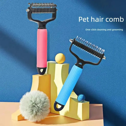 ✨HOT SALE: Only $19.99🔥Dual-Sided Pet Grooming Comb for Dogs & Cats