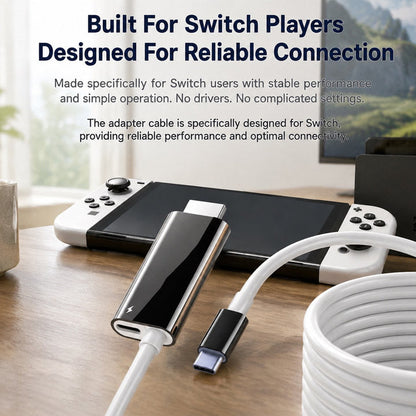 🔥 LIMITED-TIME 50% OFF! 🔥USB-C to HDMI Adapter Cable for Switch