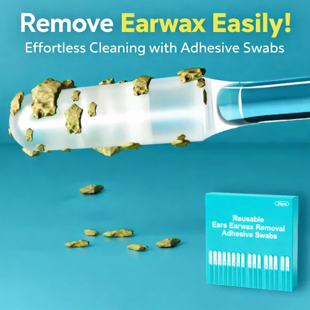 ✨ Clean Ears Easily 🦻 Reusable Earwax Removal Swabs | Gentle & Convenient