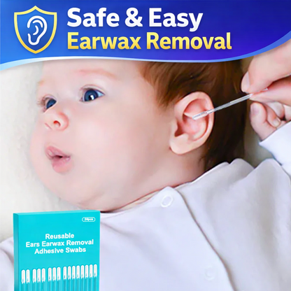 ✨ Clean Ears Easily 🦻 Reusable Earwax Removal Swabs | Gentle & Convenient
