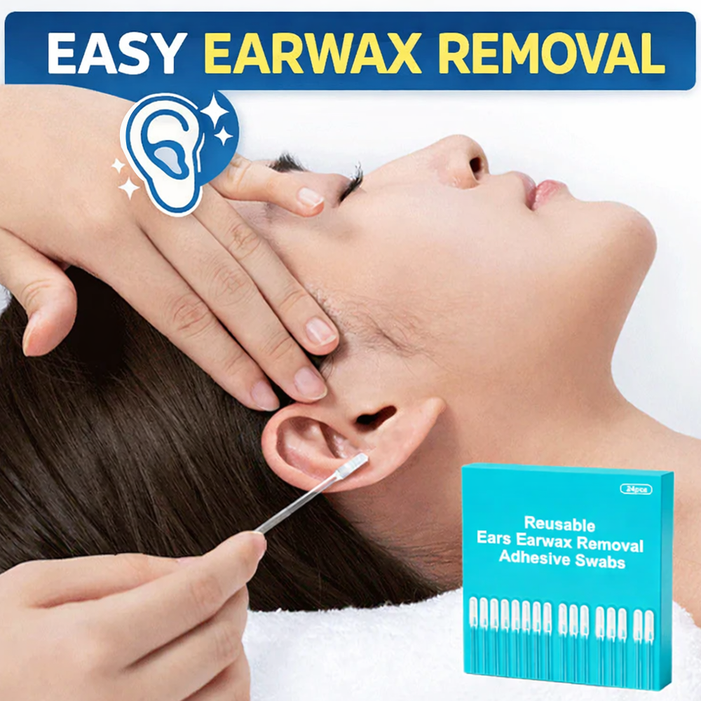 ✨ Clean Ears Easily 🦻 Reusable Earwax Removal Swabs | Gentle & Convenient