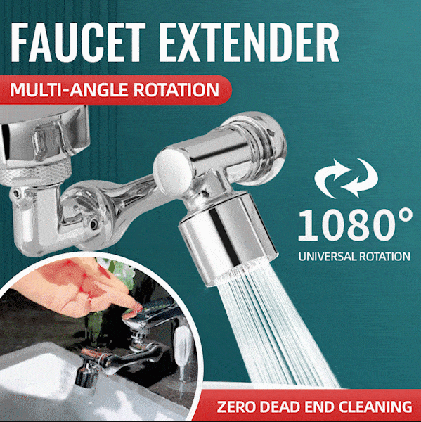 🚰 50% OFF! 50K+ sold! 1080° rotating faucet extender – 2 water modes, anti-splash, fits 99% of faucets! 💧✨