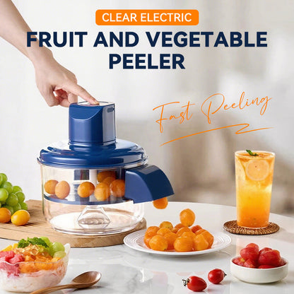 🎄✨ 50% OFF! 🍇🧄 Transparent Electric Fruit & Vegetable Peeler