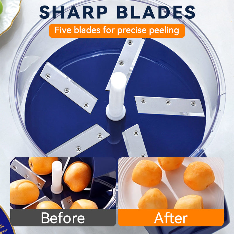 🎄✨ 50% OFF! 🍇🧄 Transparent Electric Fruit & Vegetable Peeler