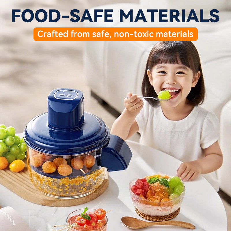 🎄✨ 50% OFF! 🍇🧄 Transparent Electric Fruit & Vegetable Peeler