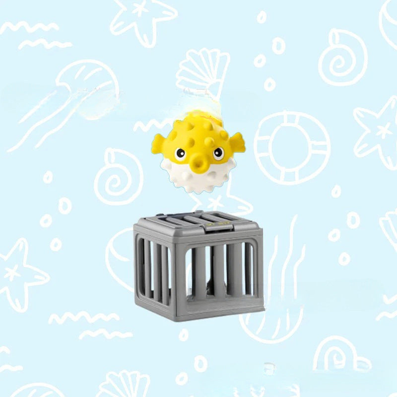 upsell-Summer Pool Toys for Kids - Diving Animal & Cage Set