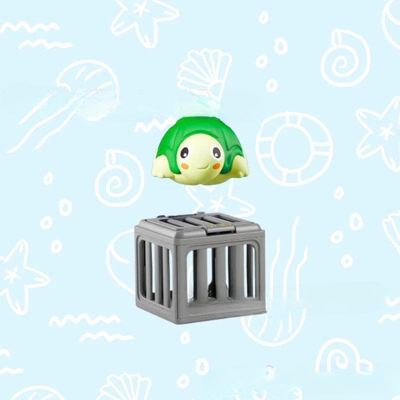 upsell-Summer Pool Toys for Kids - Diving Animal & Cage Set