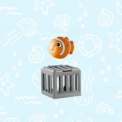 upsell-Summer Pool Toys for Kids - Diving Animal & Cage Set