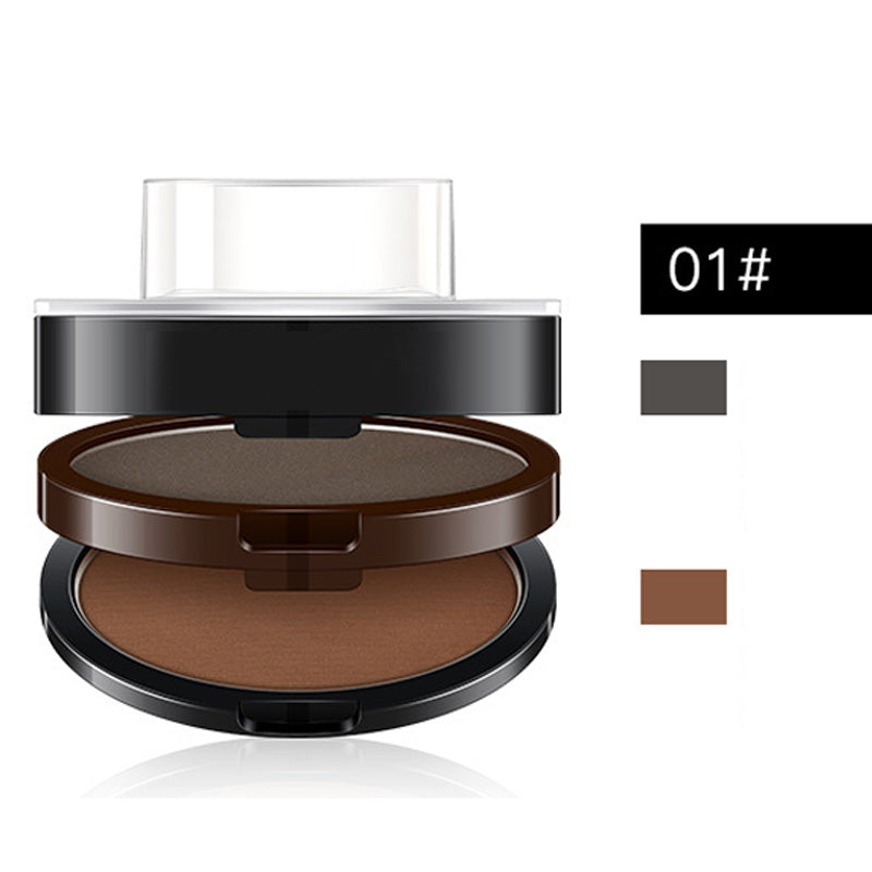 Instant Adjustable Eyebrow Stamp – Two‑color brow powder, waterproof & smudge‑proof. Natural, full brows in seconds! 💕🎀