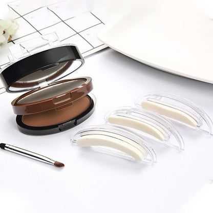 Instant Adjustable Eyebrow Stamp – Two‑color brow powder, waterproof & smudge‑proof. Natural, full brows in seconds! 💕🎀
