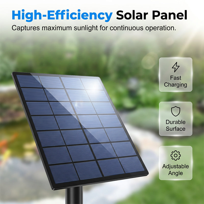 ☀️Solar Pond Aerator with Air Pump