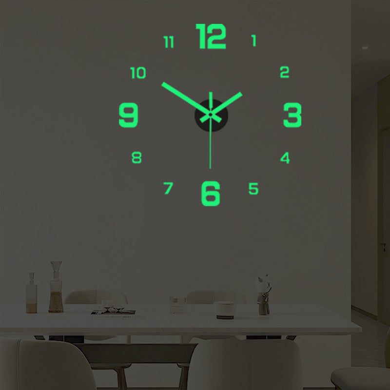 🏠🕒Modern 3D Digital Wall Clock – Silent Acrylic Luminous Wall Decor, Night Glow Easy-Read Time Display, Stylish Home Decoration & Gift